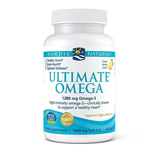 Nordic Naturals, Ultimate Omega, 1280 mg, Lemon Flavor, 60/120/180 Soft Gels